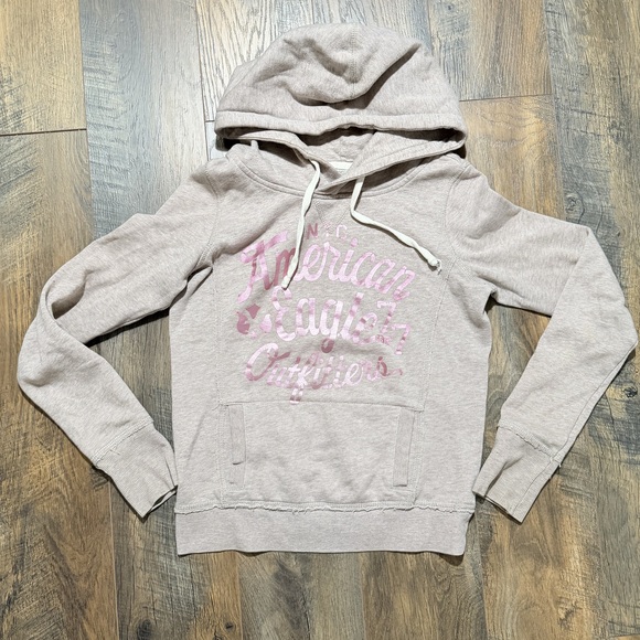 American eagle Sweaters - Girls Junior American Eagle Outfitters hoodie sweater in Gray